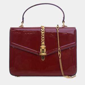 Gucci Small Patent Sylvie 1969 Satchel