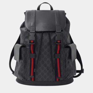 Gucci Black GG Supreme Backpack