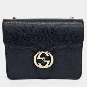 Pre Owned Gucci Interlocking GG Crossbody Bag
