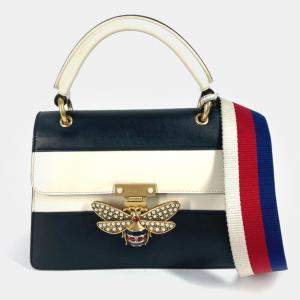 Gucci Black x White Bijoux Faux Pearl Shoulder Bag