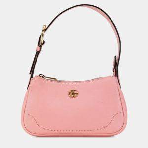 Gucci Pink Leather GG Marmont Aphrodite Shoulder Bag