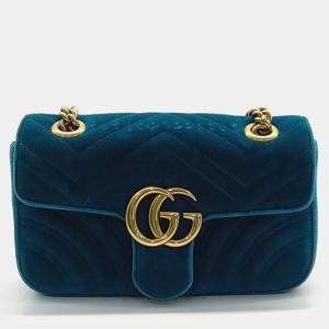 Gucci Matrasse Velvet Shoulder Bag