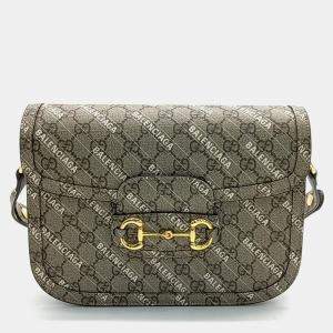 مملوكة مسبقًا Gucci X Balenciaga Hacker Project 1955 Horsebit Shoulder Bag