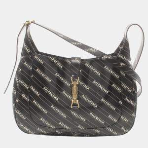Gucci Leather Black White Jackie 1961 Shoulder Bag