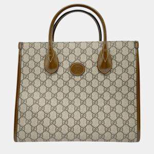 Gucci Brown Gg Supreme Canvas Handbag