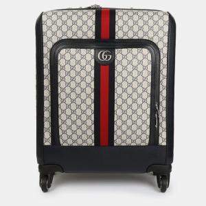 Gucci Multicolor Canvas Leather Savoy Carrier Bag