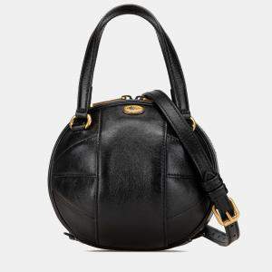 Gucci Black Mini Leather Water Buffalo Tifosa Basketball Bag