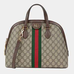 Gucci Medium GG Supreme Canvas Ophidia Tote  Bag