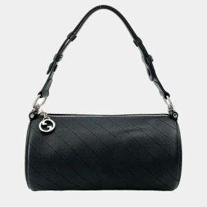 Gucci Black Leather Small Blondie Shoulder Bag 