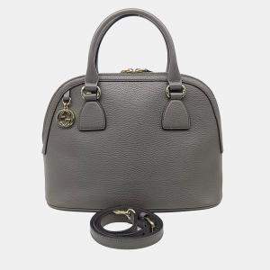 Gucci Grey Leather tote and shoulder bag