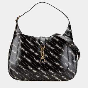Gucci Black Leather Medium The Hacker Project Jackie 1961 Crossbody Bag