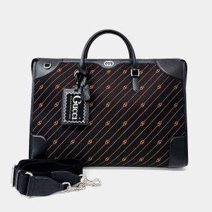 Gucci Multicolor Jacquard Interlocking GG Jacquard Duffel Bag