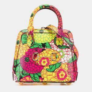 Gucci Pink Ken Scott Mini Textured Calfskin Pomponica Horsebit 1955 Top Handle Bag 