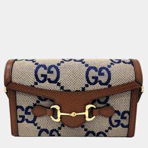 Gucci Beige PVC Horsebit 1955 Mini Bag