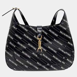 Gucci Black Leather Hacker Project 1961 Jackie medium hobo bag