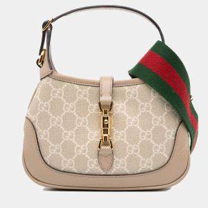 Gucci Beige Mini GG Supreme Jackie 1961 Satchel