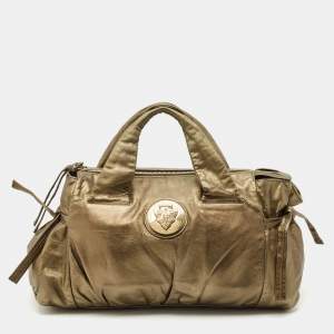 Gucci Metallic Leather Hysteria Bow Tote
