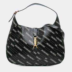 Gucci Black Balenciaga The Hacker Project Medium Calfskin Jackie 1961 Crossbody Bag