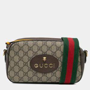 Gucci Brown GG Supreme Web Neo Vintage Crossbody