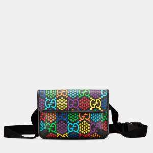 Gucci Black Psychedelic GG Supreme Belt Bag