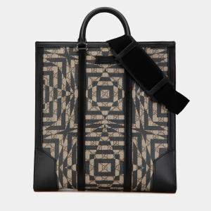 Gucci Brown GG Supreme Caleido Vertical Tote