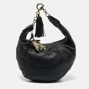 Gucci Black Leather Sienna Hobo