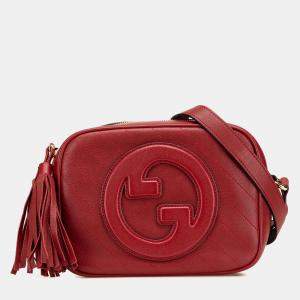 Gucci Red Small Leather Blondie Crossbody