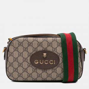 Gucci Beige GG Supreme Web Neo Vintage Crossbody