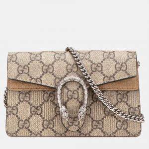 Gucci Beige Mini GG Supreme Dionysus Crossbody