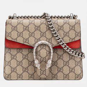 Gucci Beige Mini GG Supreme Dionysus Crossbody