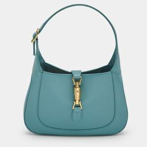 Gucci Blue Leather Small Jackie 1961 Hobo