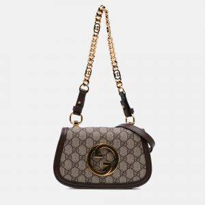 Gucci Beige Mini GG Supreme Blondie Satchel