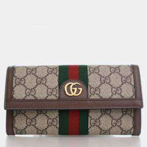 Gucci GG Supreme Ophidia Continental Wallet