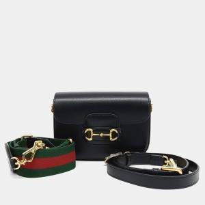 Gucci Black Leather Horsebit 1955 Mini Bag