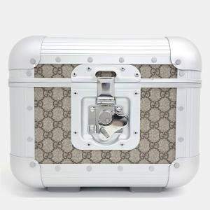 Gucci Beige Coated Canvas XFPM Beauty Case