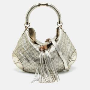 Gucci Gold Guccissima Leather Large Babouska Indy Hobo