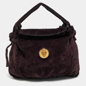 Gucci Plum Suede Hysteria Shoulder Bag