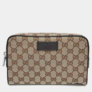 Gucci Beige Jacquard Jacquard Hip Sack
