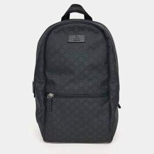 Gucci Black Fabric Backpack