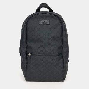 Gucci Black Fabric Backpack
