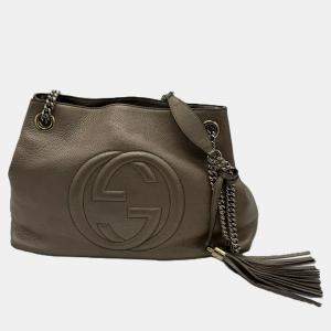 Gucci Soho Medium Nubuck Leather Chain Shoulder Bag