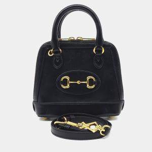 Pre Owned Gucci Horsebit 1955 Mini Top Handle Bag