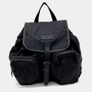 Gucci Black Fabric Fabric Backpack