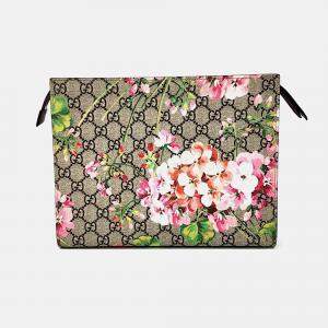 Gucci Multicolor Coated Canvas Bloom Pouch