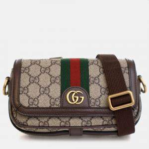Pre Owned Gucci Mini GG Supreme Ophidia Bag