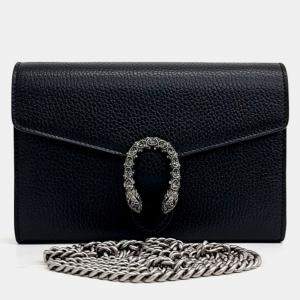 مملوكة مسبقًا Gucci Black Dionysus Mini Chain Bag
