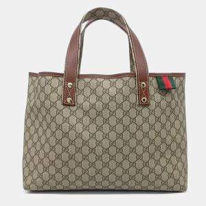 مملوكة مسبقًا Gucci Beige PVC Tote Bag