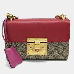 مملوكة مسبقًا Gucci Multicolor Canvas and Leather Supreme Shoulder Bag