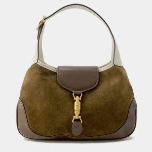 Pre Owned Gucci Shoulder Bag Jackie Suede Vault