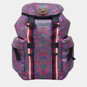 Pre Owned GG Multicolor Brocade Backpack